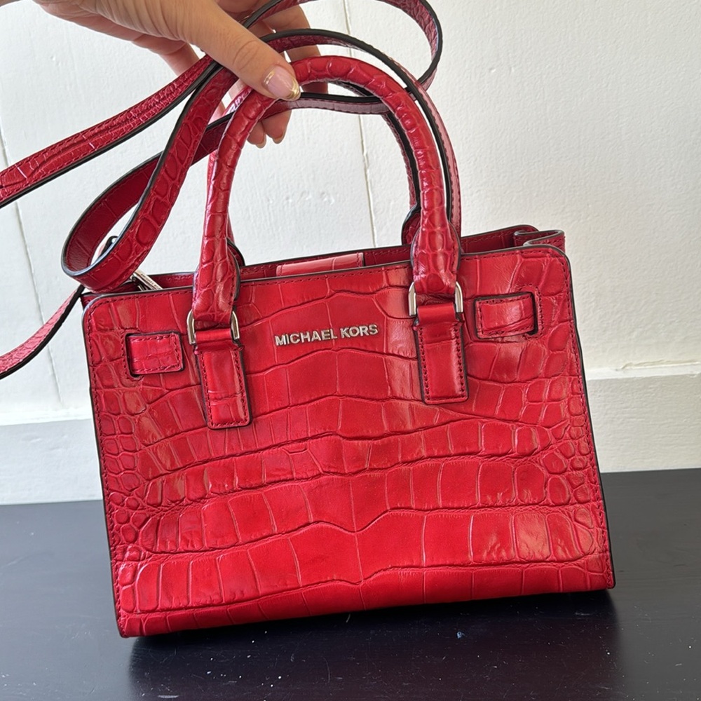Michael Kors Red Crocodile Purse
